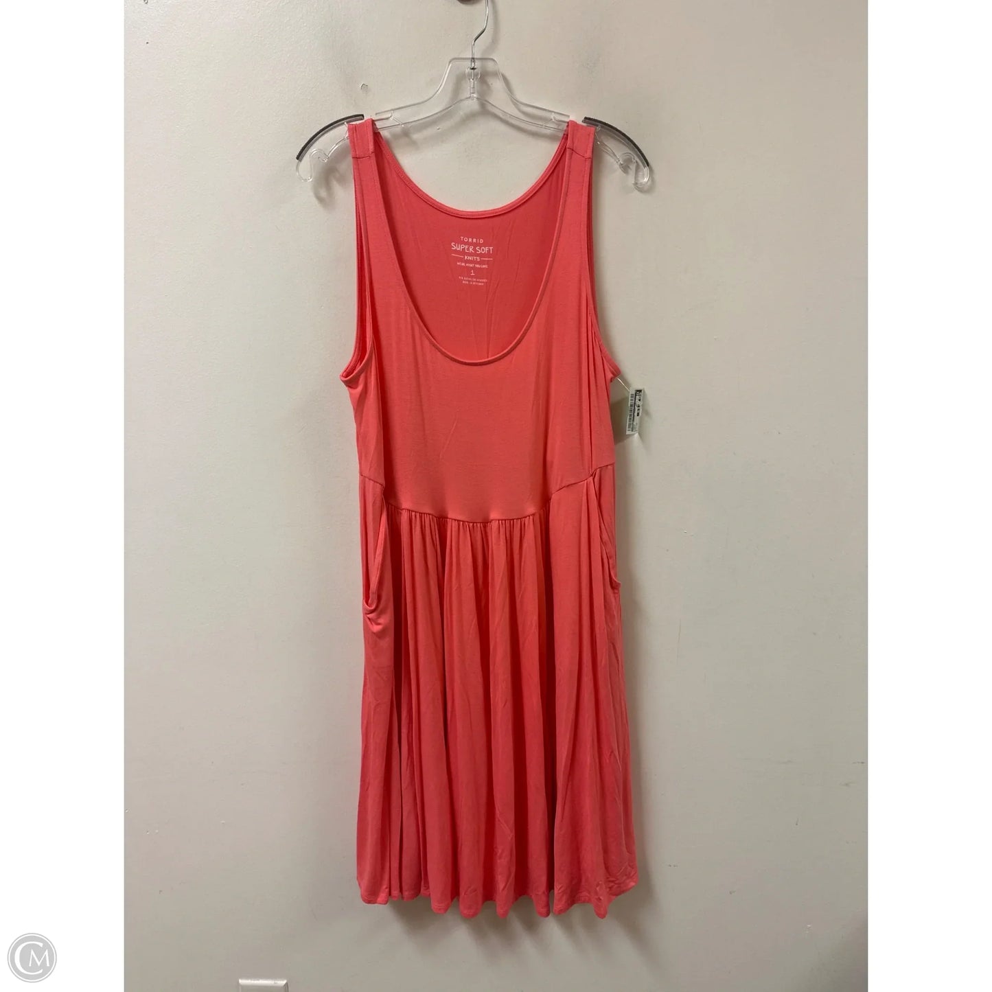 Dress Casual Midi By Torrid In Coral, Size: 1x