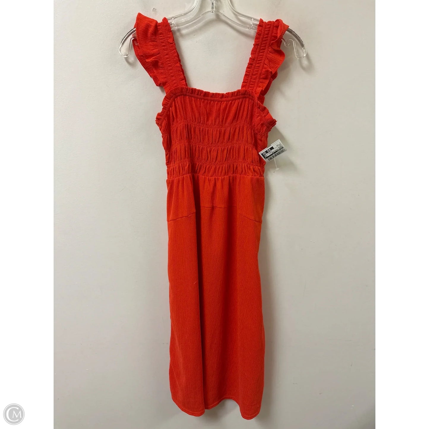 Dress Casual Midi By Old Navy In Orange, Size: Xs