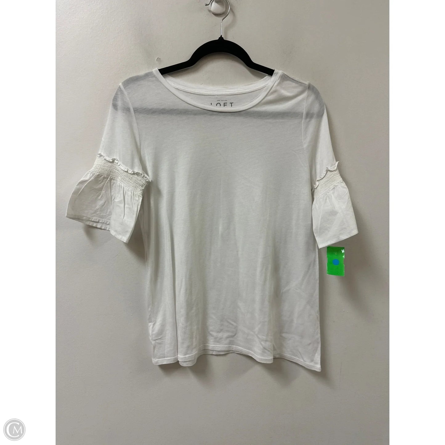 Top Short Sleeve By Loft In White, Size: Xs