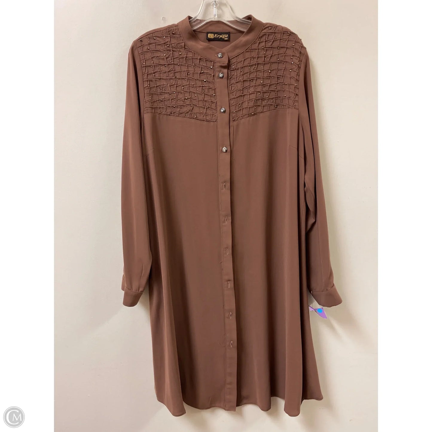 Dress Casual Midi By Clothes Mentor In Brown, Size: Xl