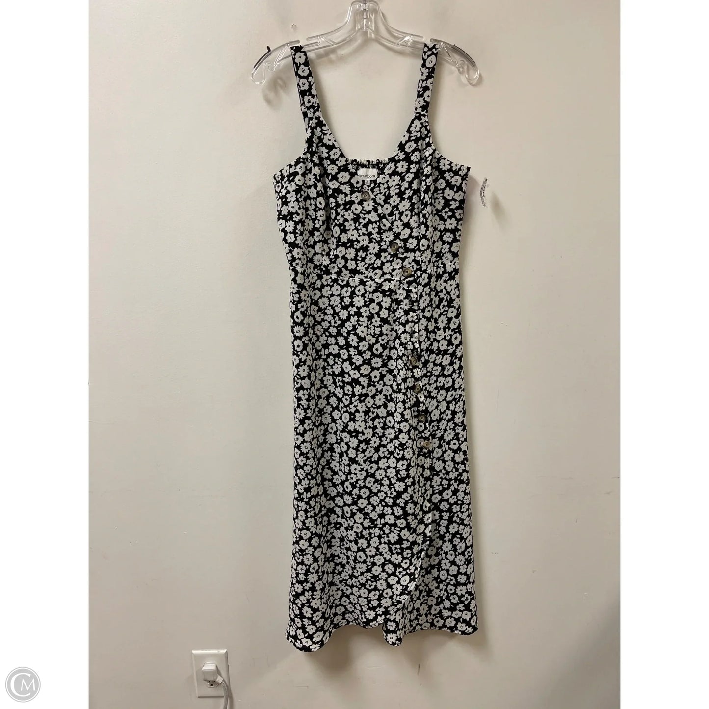 Dress Casual Midi By Heartloom In Black & White, Size: M
