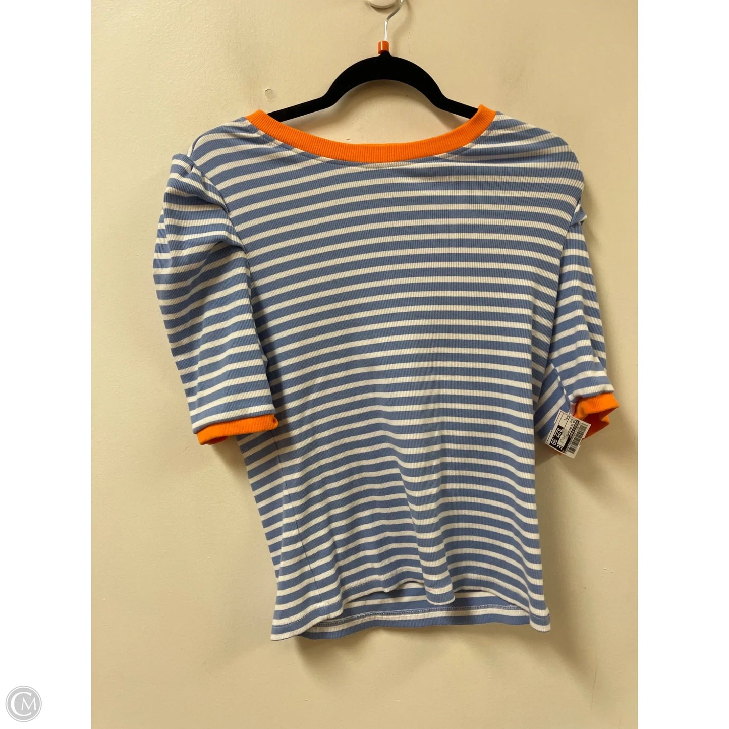 Top Short Sleeve Designer By Rebecca Minkoff In Blue, Size: L