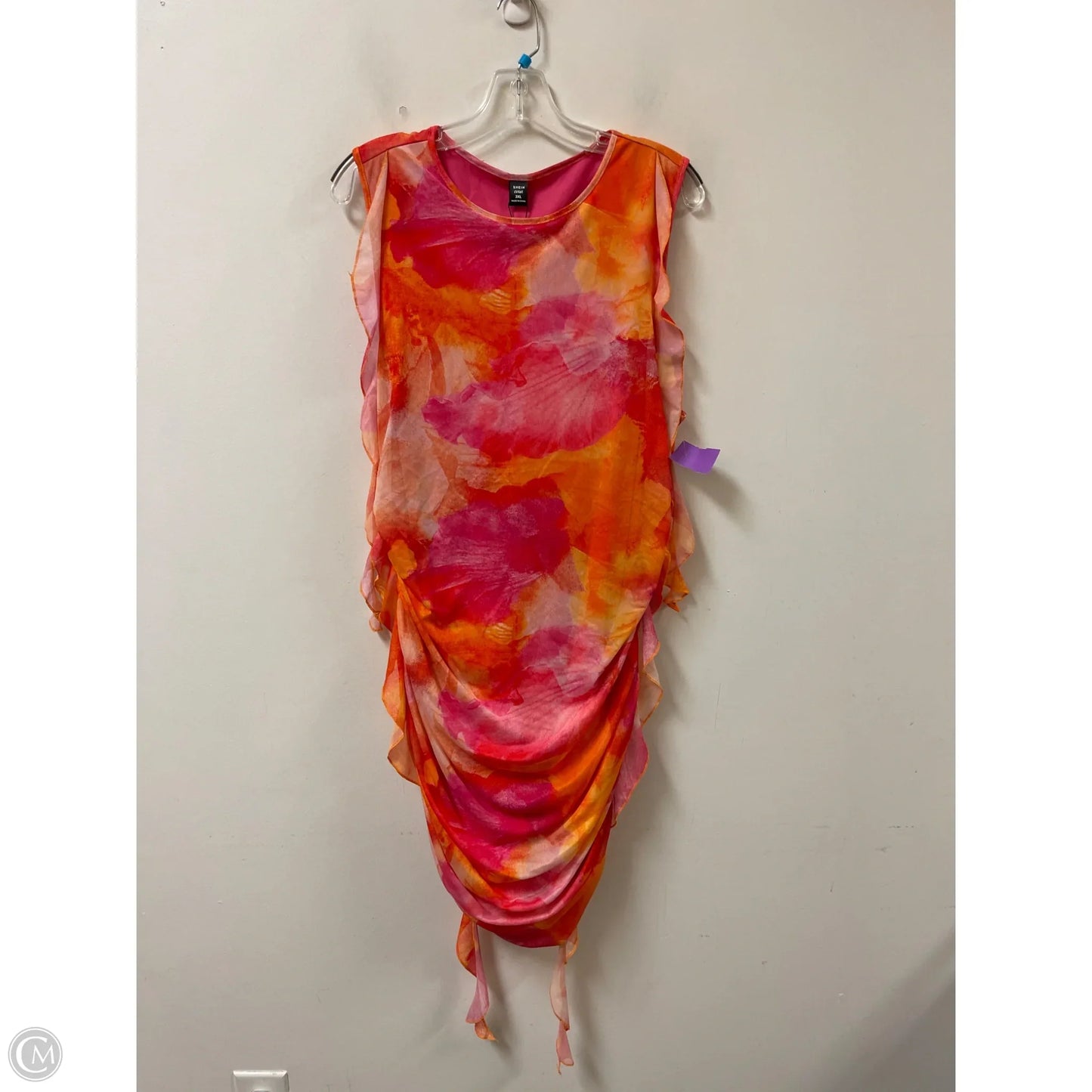 Dress Casual Midi By Shein In Pink, Size: 3x