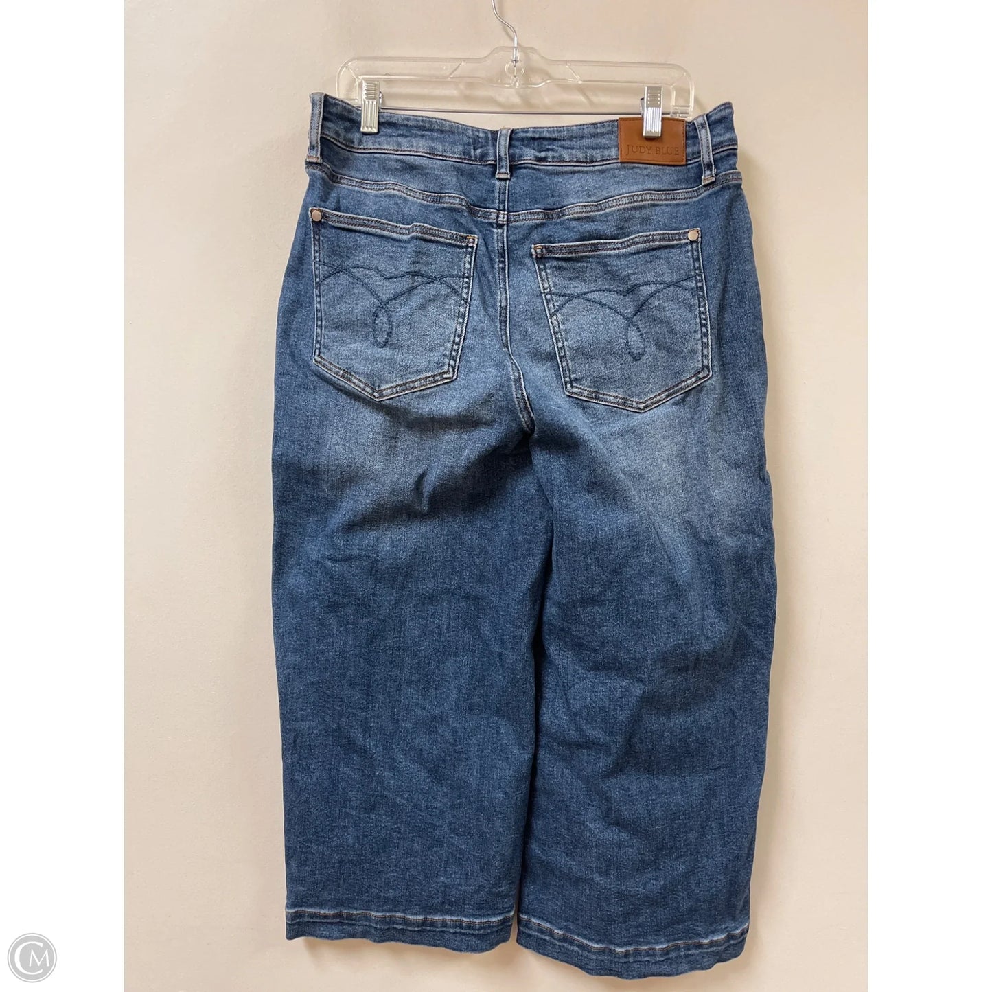 Jeans Wide Leg By Judy Blue In Blue Denim, Size: 14