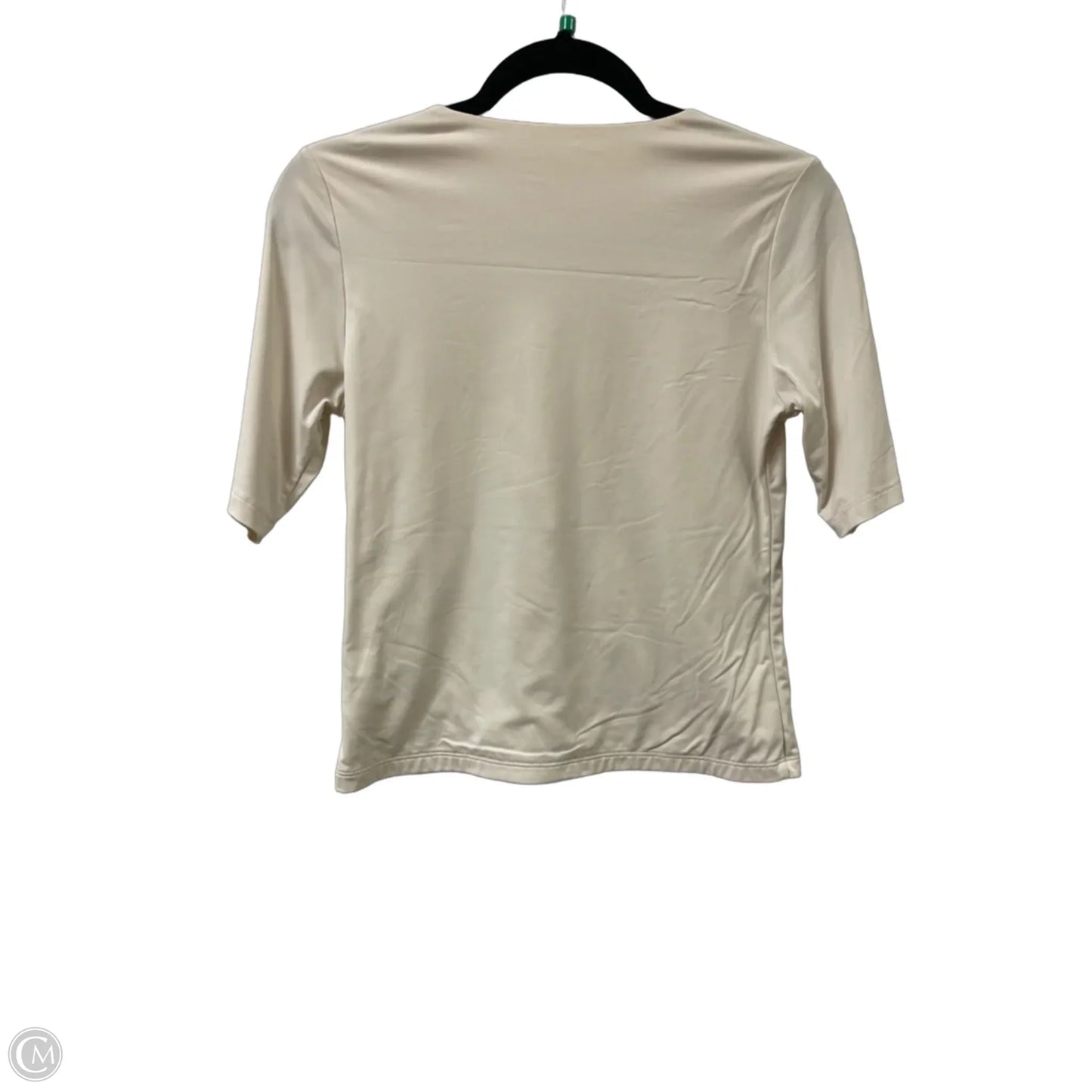 Top Short Sleeve By Tahari In Cream, Size: Sp