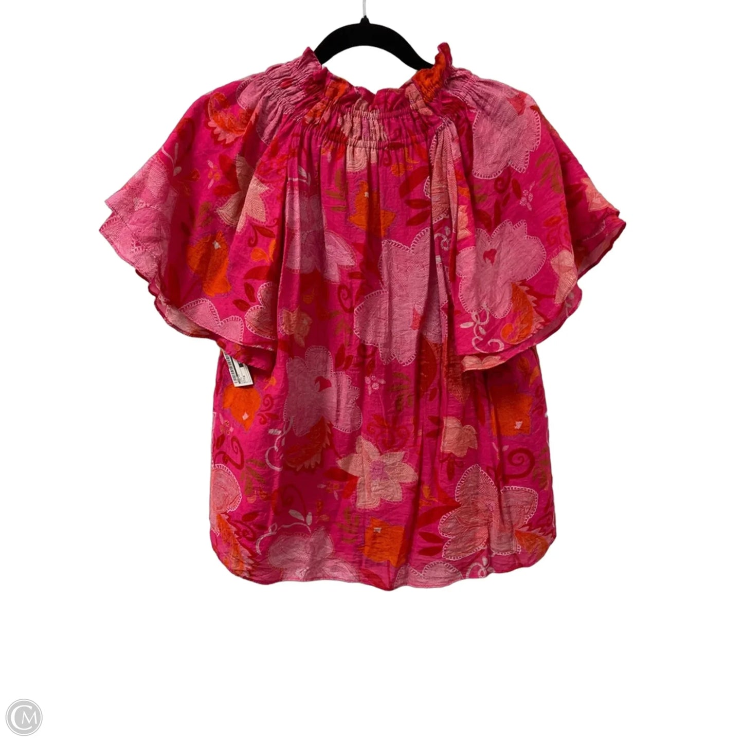 Top Short Sleeve By Thml In Pink, Size: M