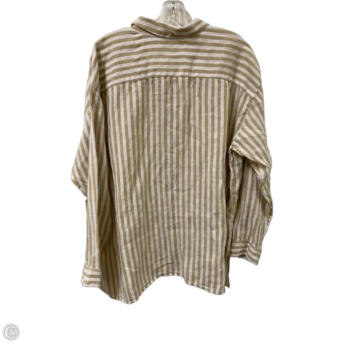 Blouse Long Sleeve By J. Jill In Tan, Size: Xl