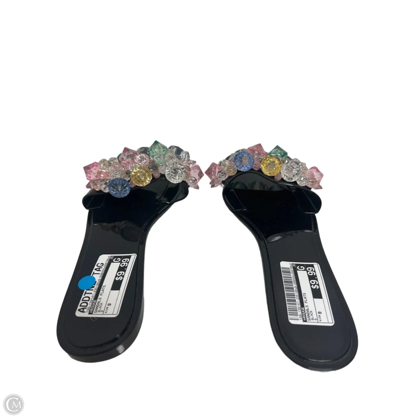 Sandals Flats By Rouge In Black, Size: 9