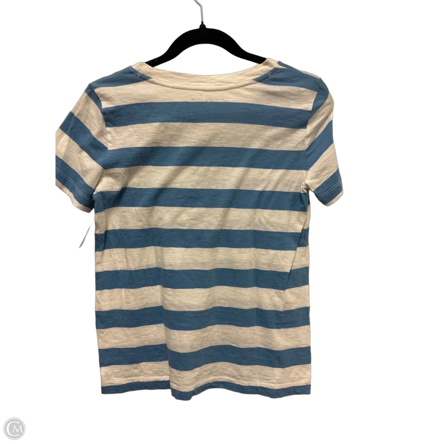 Top Short Sleeve By Loft In Blue, Size: Xs