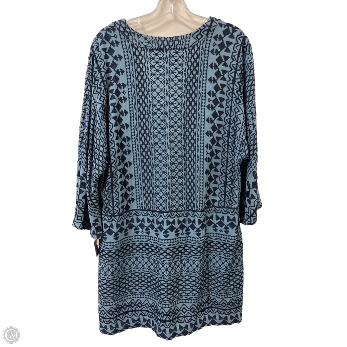 Dress Casual Midi By Bcbgmaxazria In Blue, Size: L
