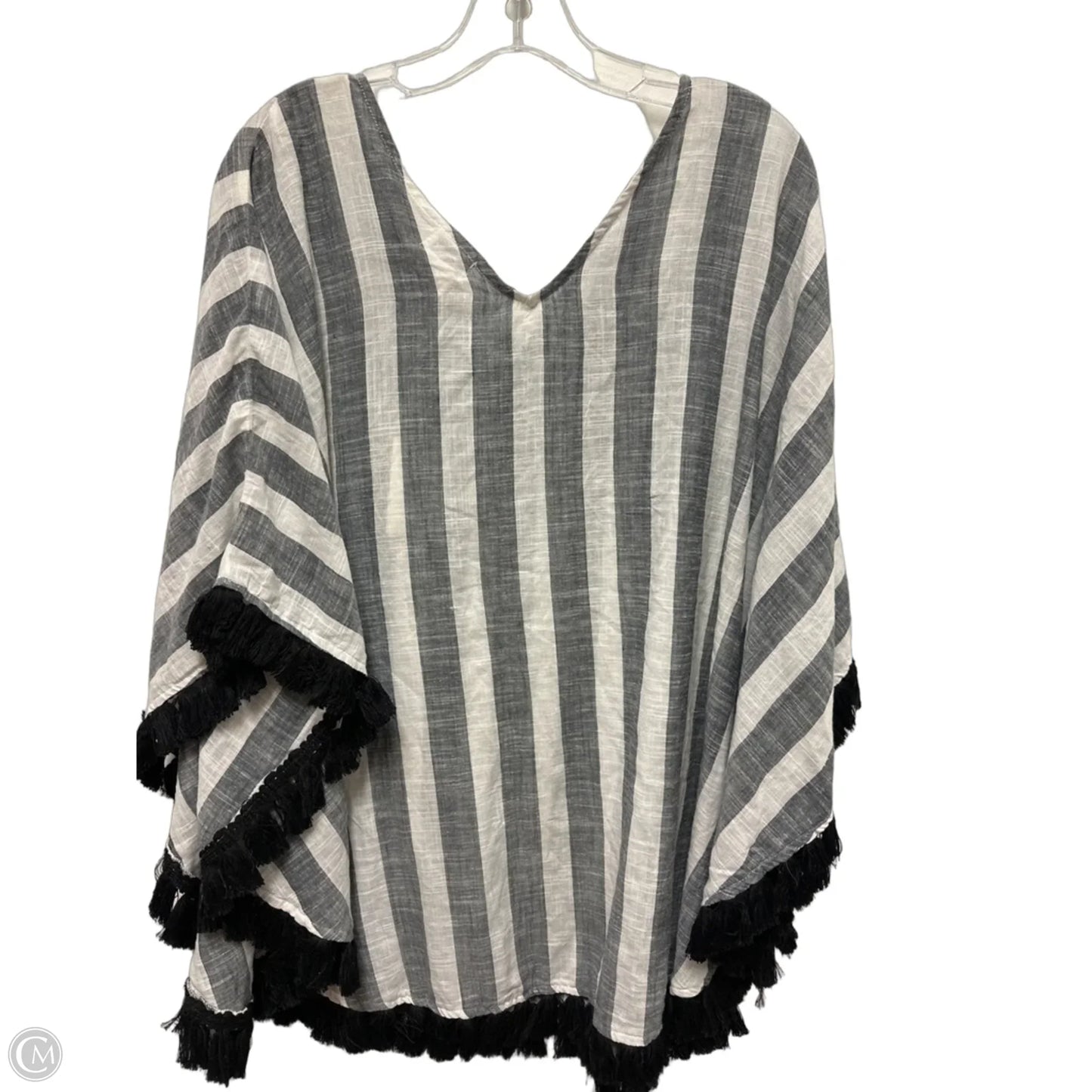 Shawl By Mudpie In Grey, Size: Osfm