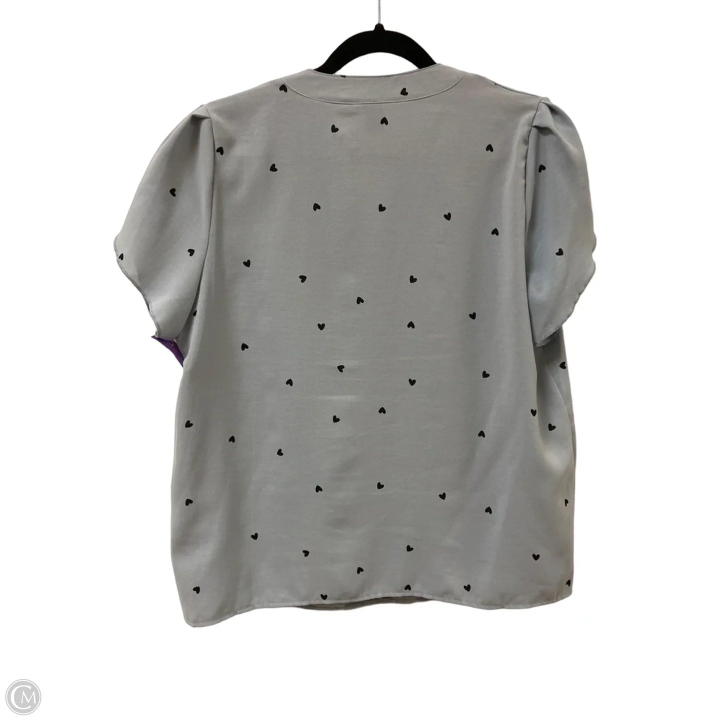 Top Short Sleeve By Shein In Blue, Size: L