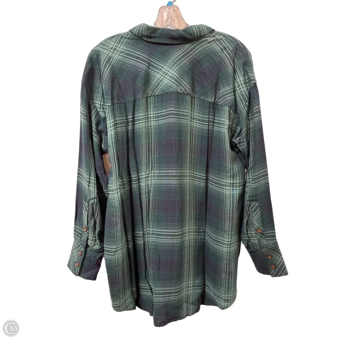 Blouse Long Sleeve By J. Jill In Green, Size: S