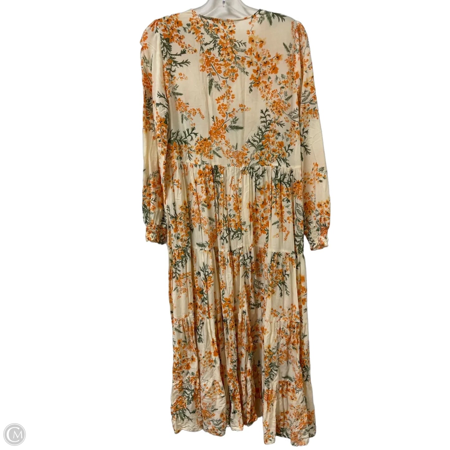 Dress Casual Maxi By Zara In Orange, Size: S