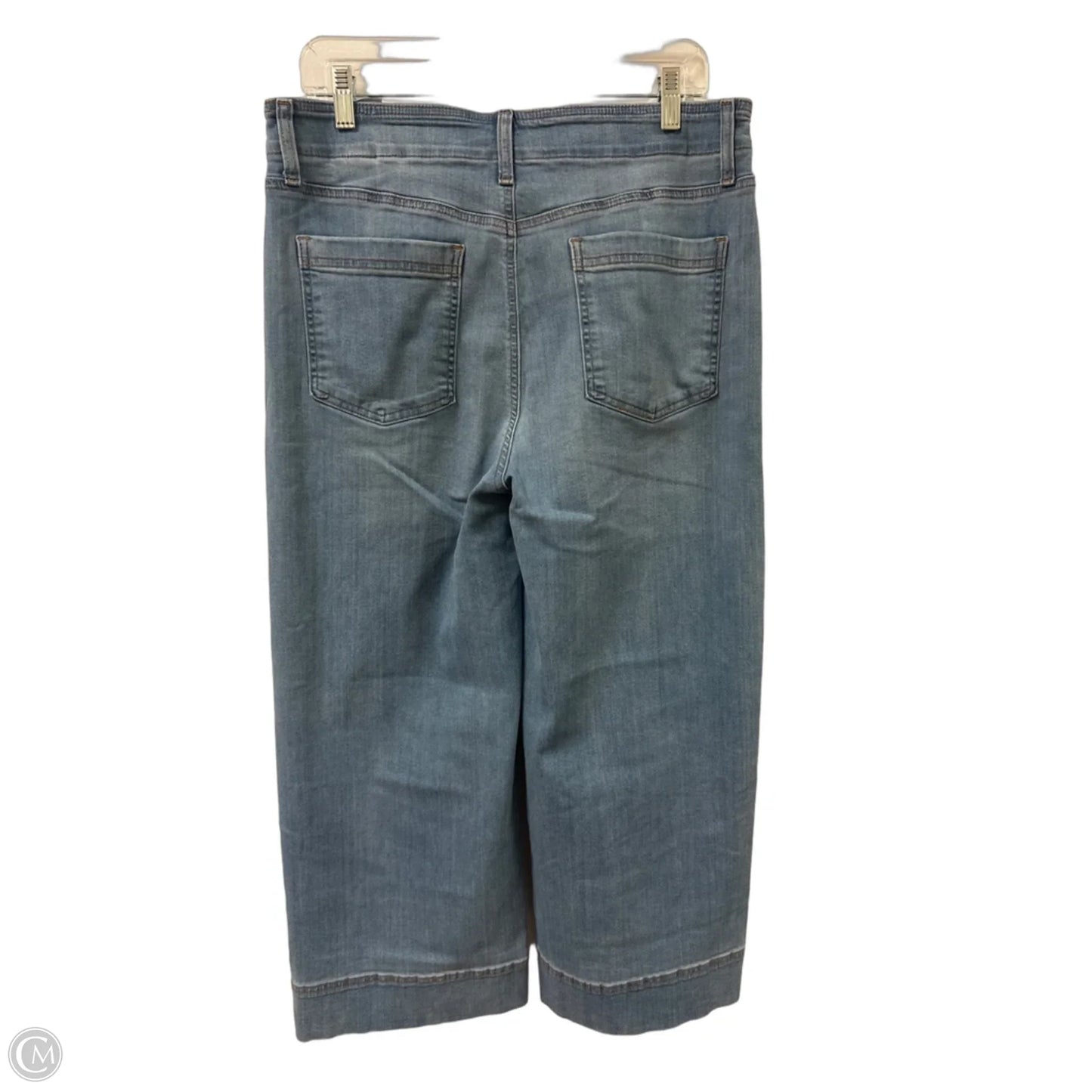 Jeans Wide Leg By Chicos In Blue Denim, Size: 10