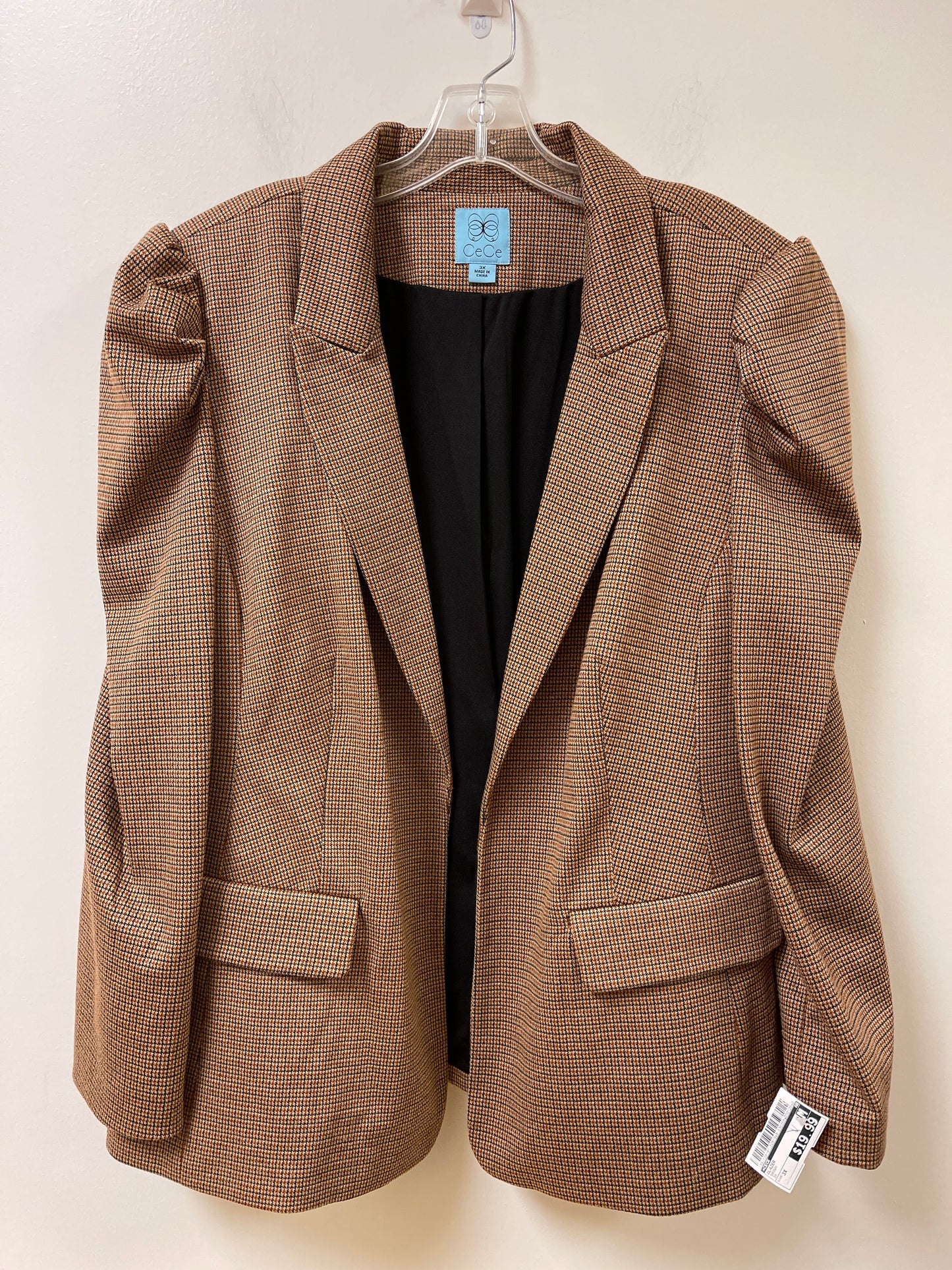 Blazer By Cece In Brown, Size: 3x