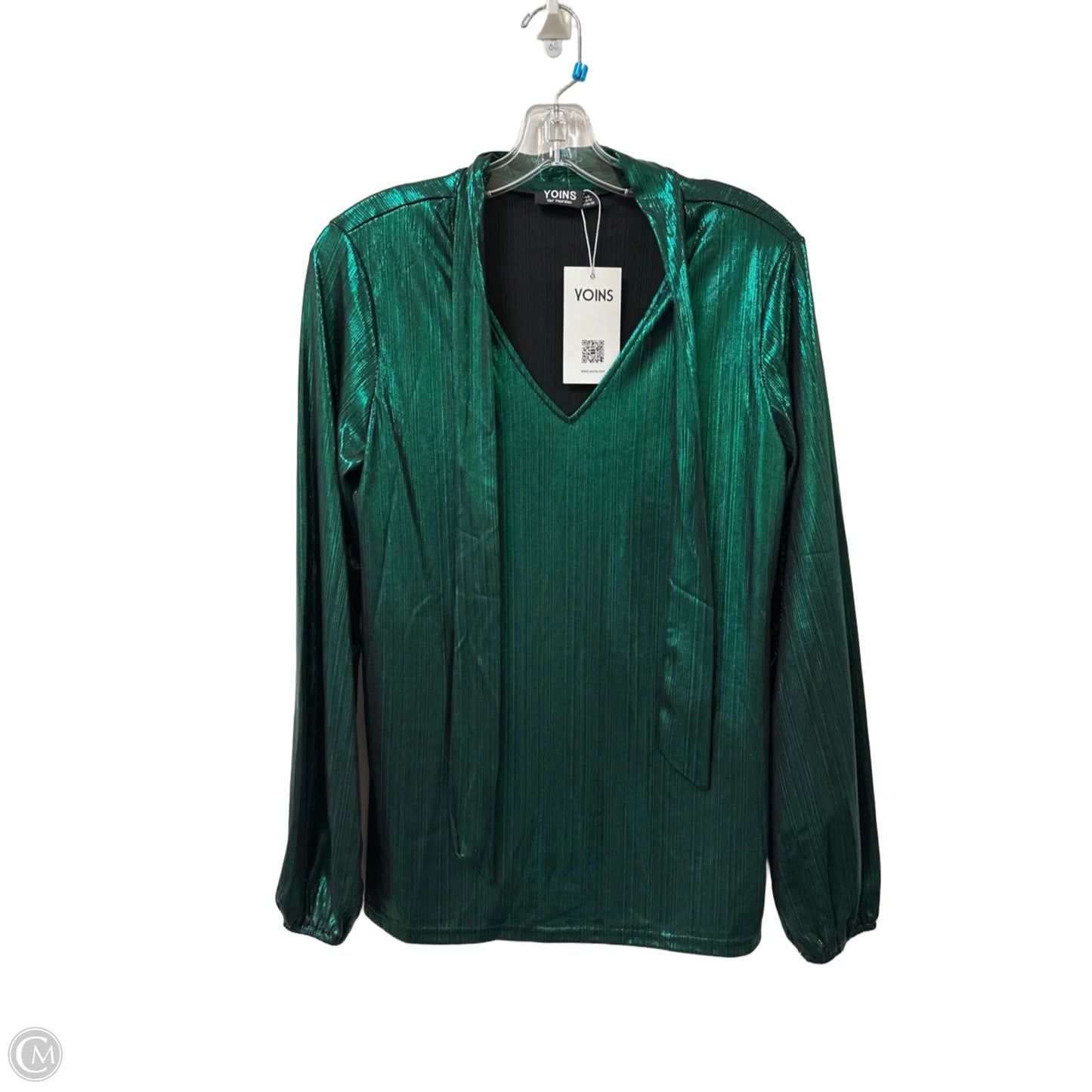 Top Long Sleeve By Clothes Mentor In Green, Size: S