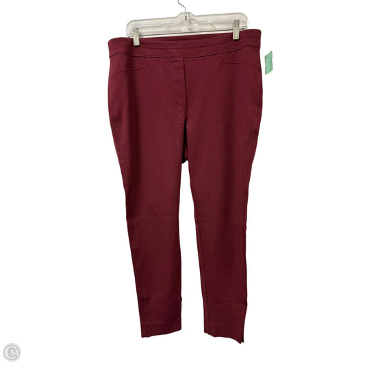 Pants Leggings By Chicos In Red, Size: 16