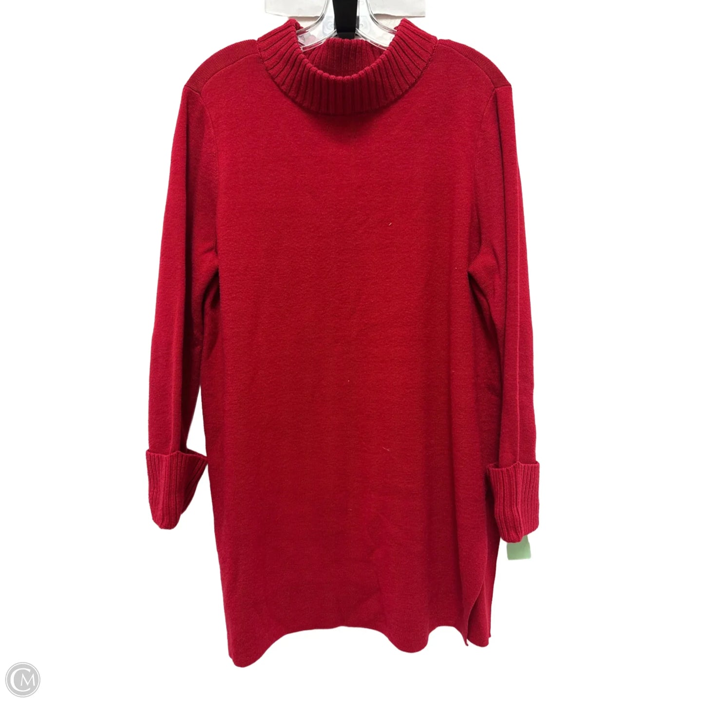 Sweater By Chicos In Red, Size: Xlp