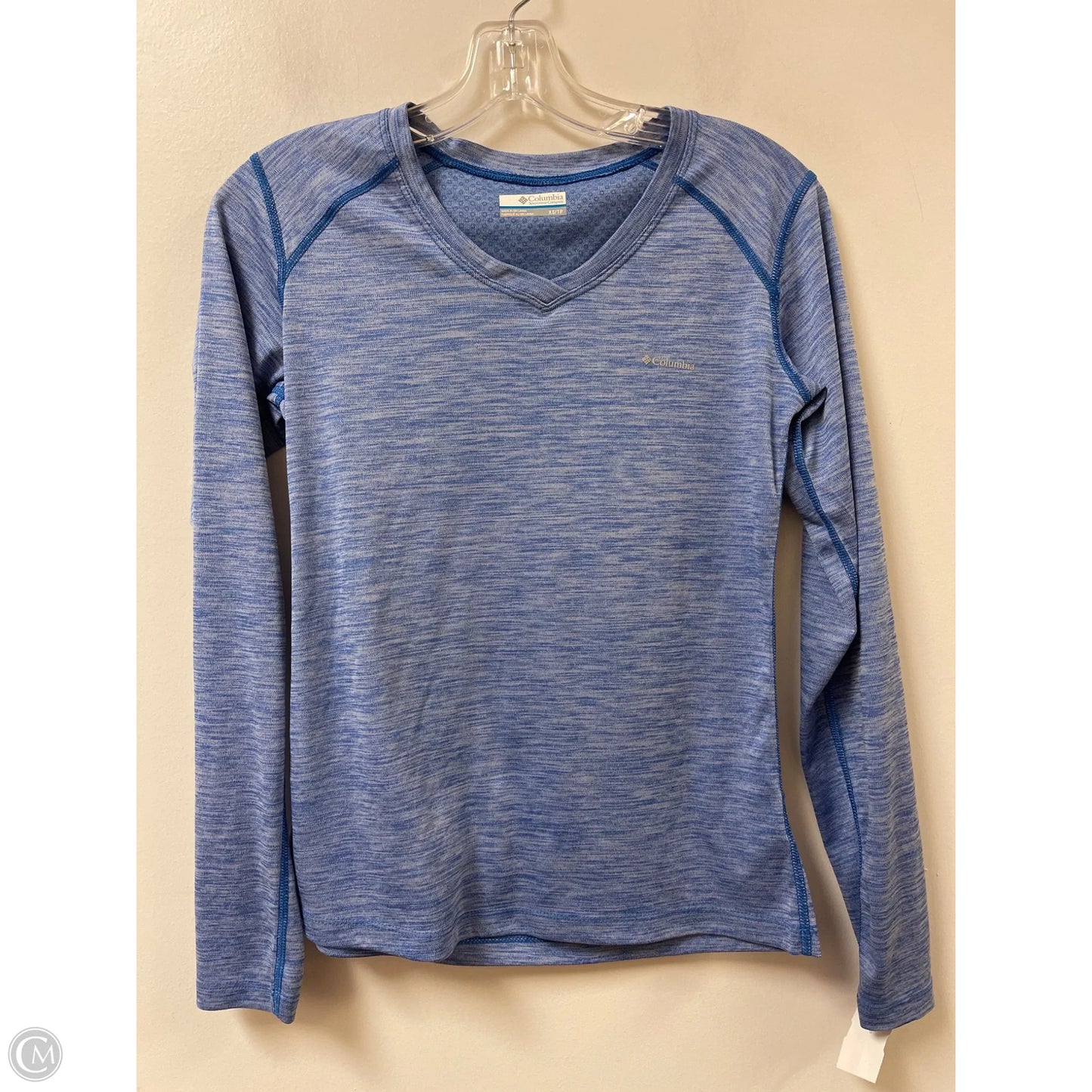 Athletic Top Long Sleeve Crewneck By Columbia In Blue, Size: Xs