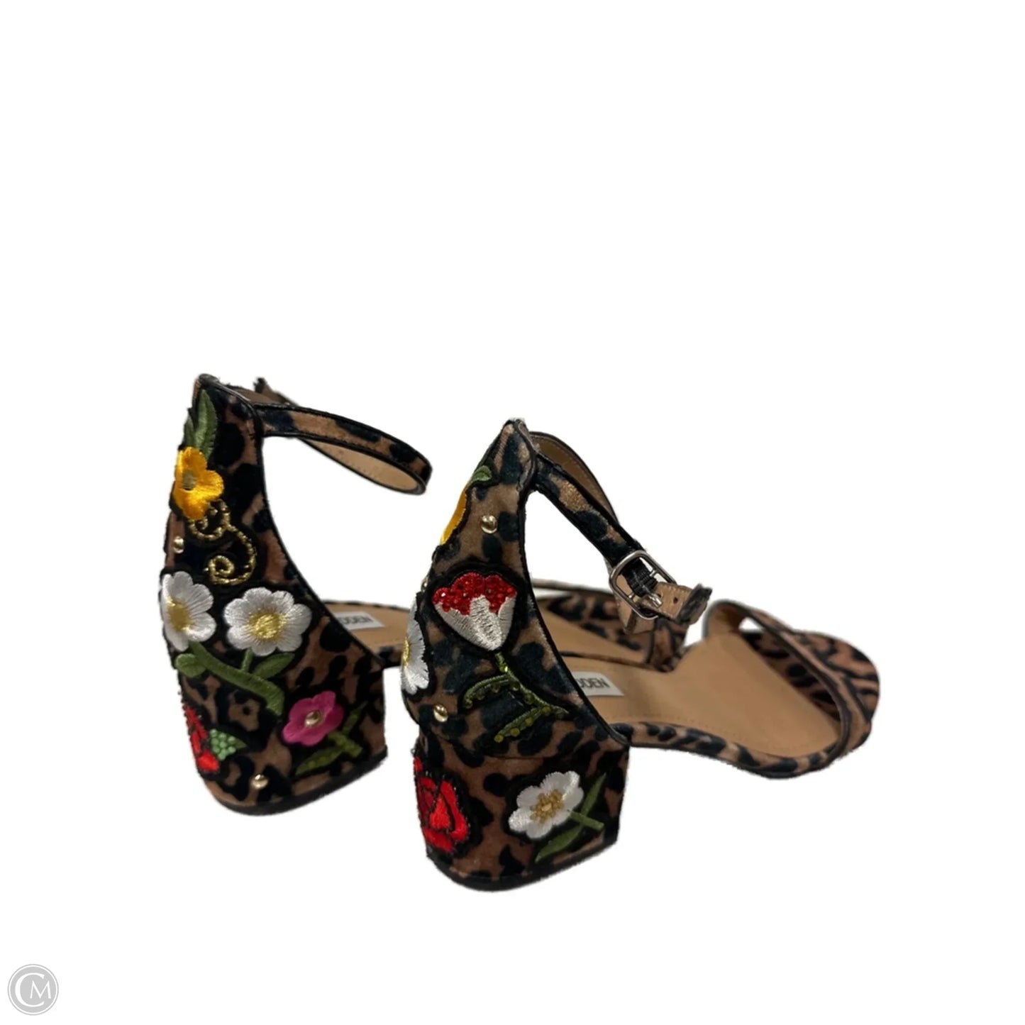 Sandals Flats By Steve Madden In Animal Print, Size: 9