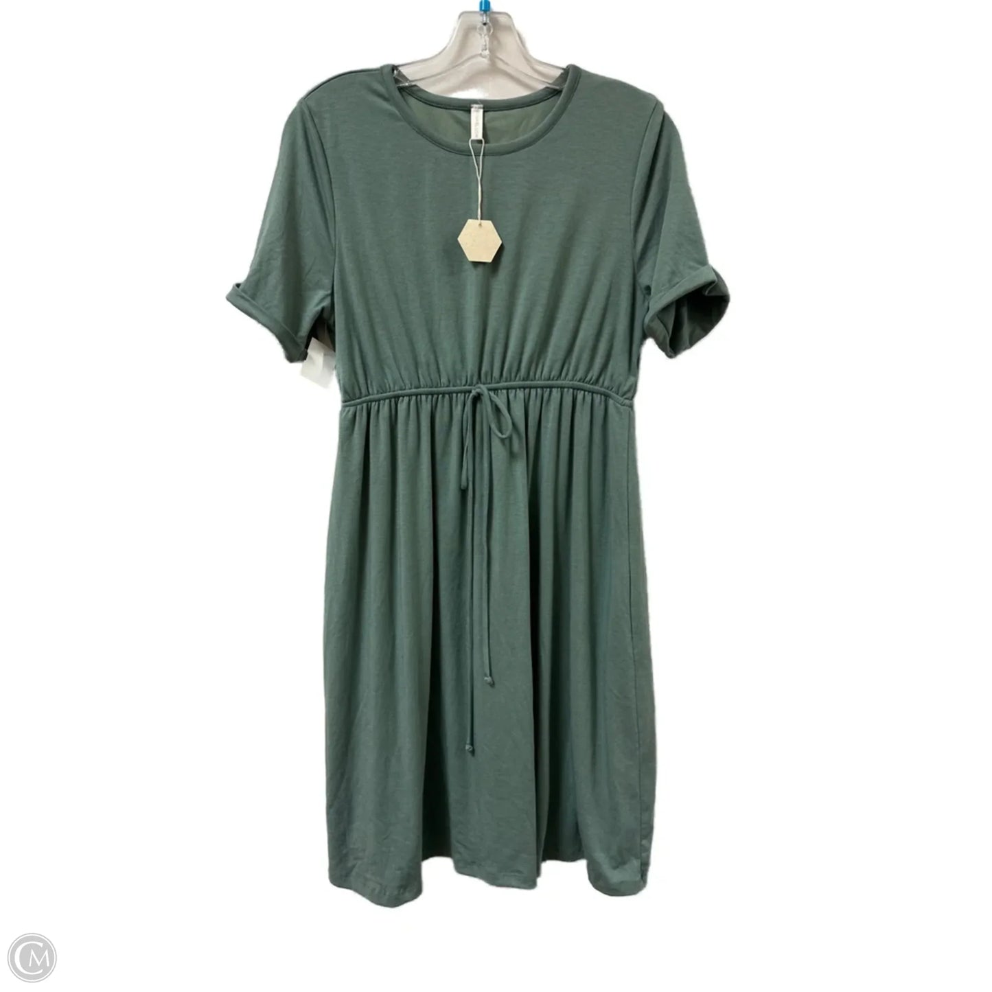 Dress Casual Short By Pink Blush In Green, Size: L