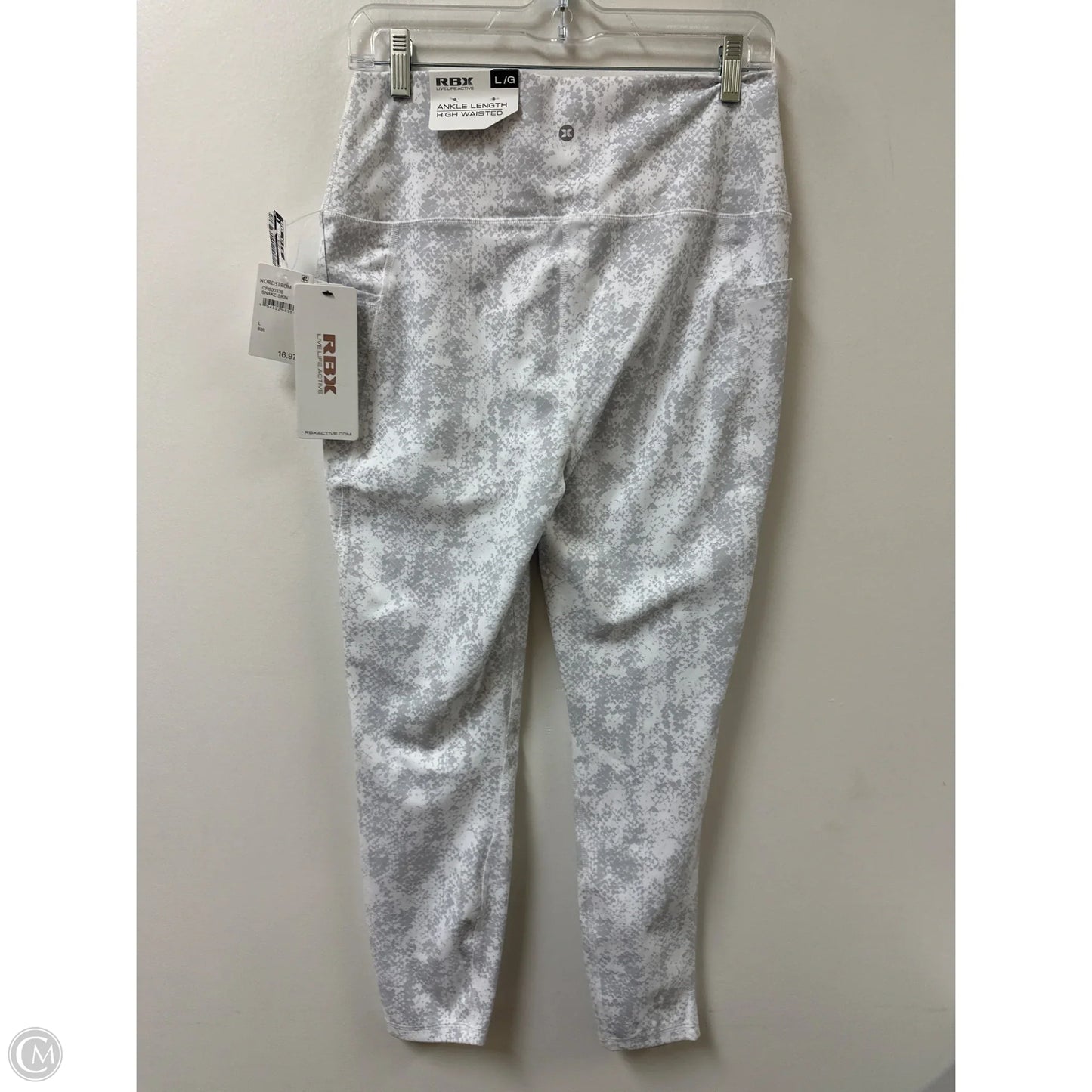 Athletic Leggings By Rbx In Grey, Size: L