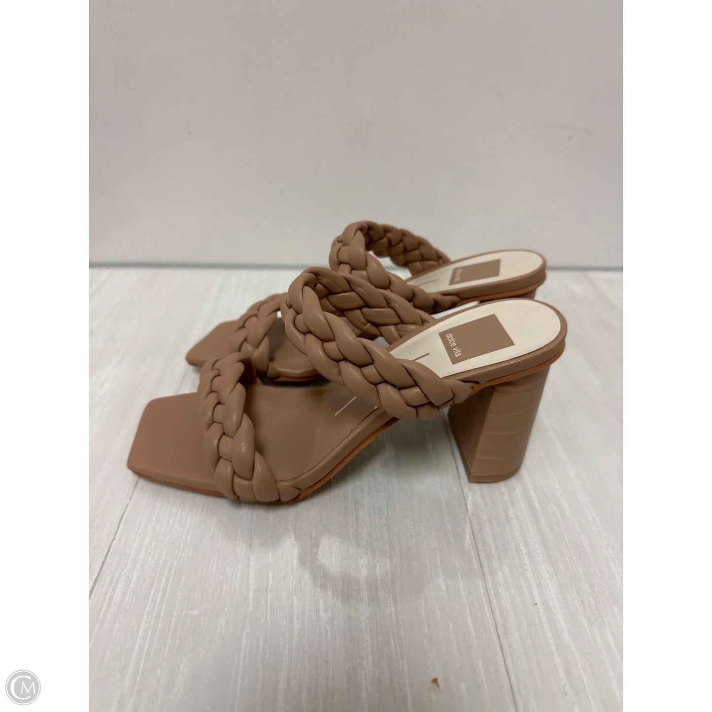 Sandals Heels Block By Dolce Vita In Tan, Size: 7