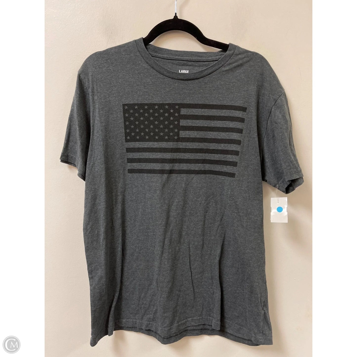 Top Short Sleeve By Clothes Mentor In Grey, Size: L