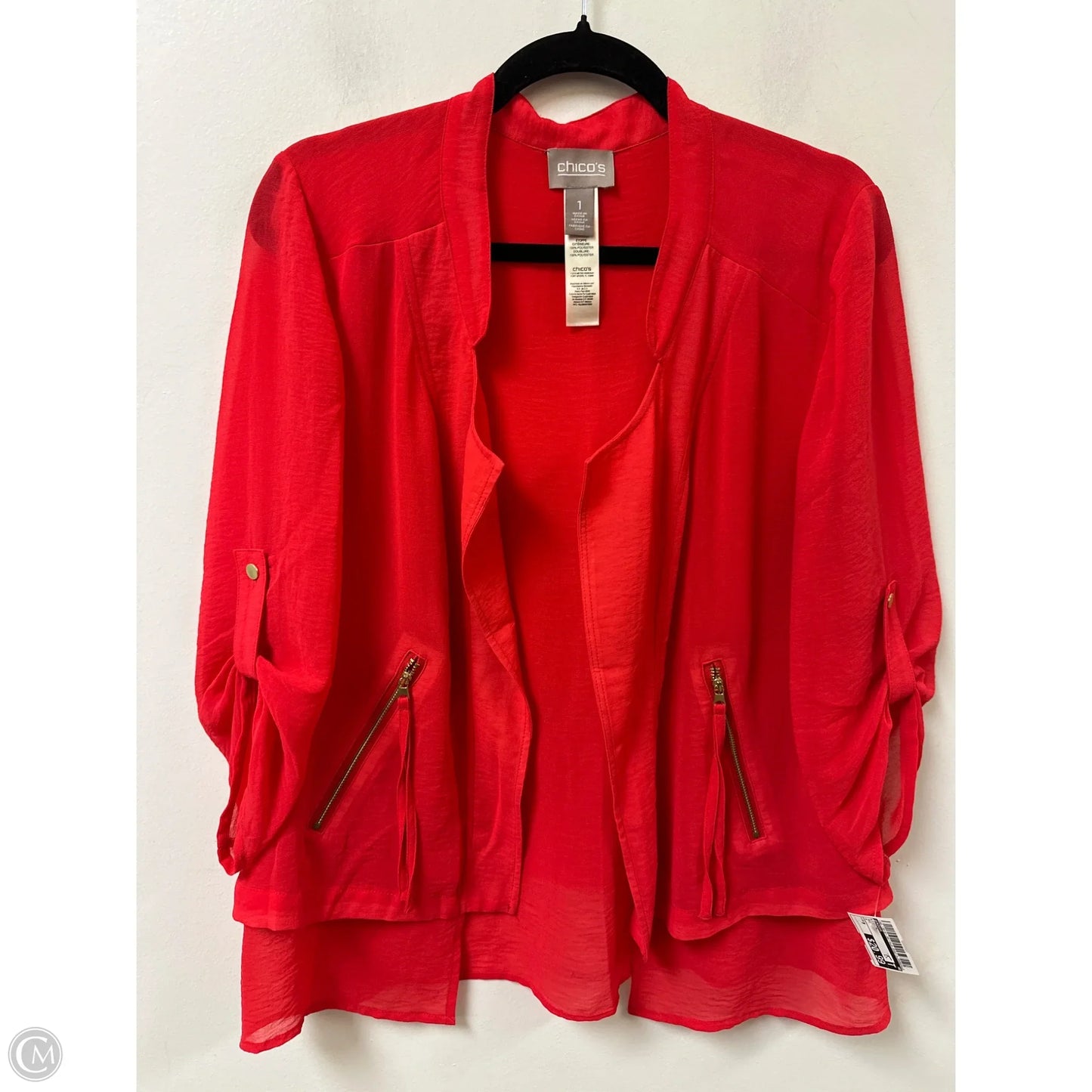 Kimono By Chicos In Red, Size: M