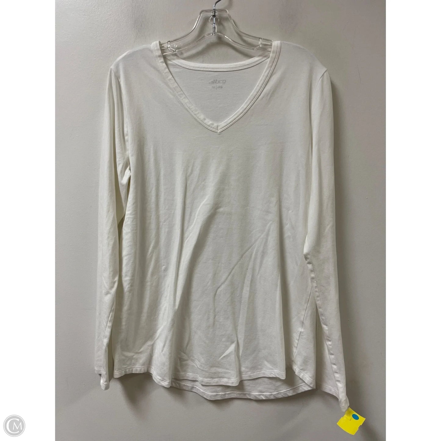 Athletic Top Long Sleeve Crewneck By Bcg In White, Size: Xl