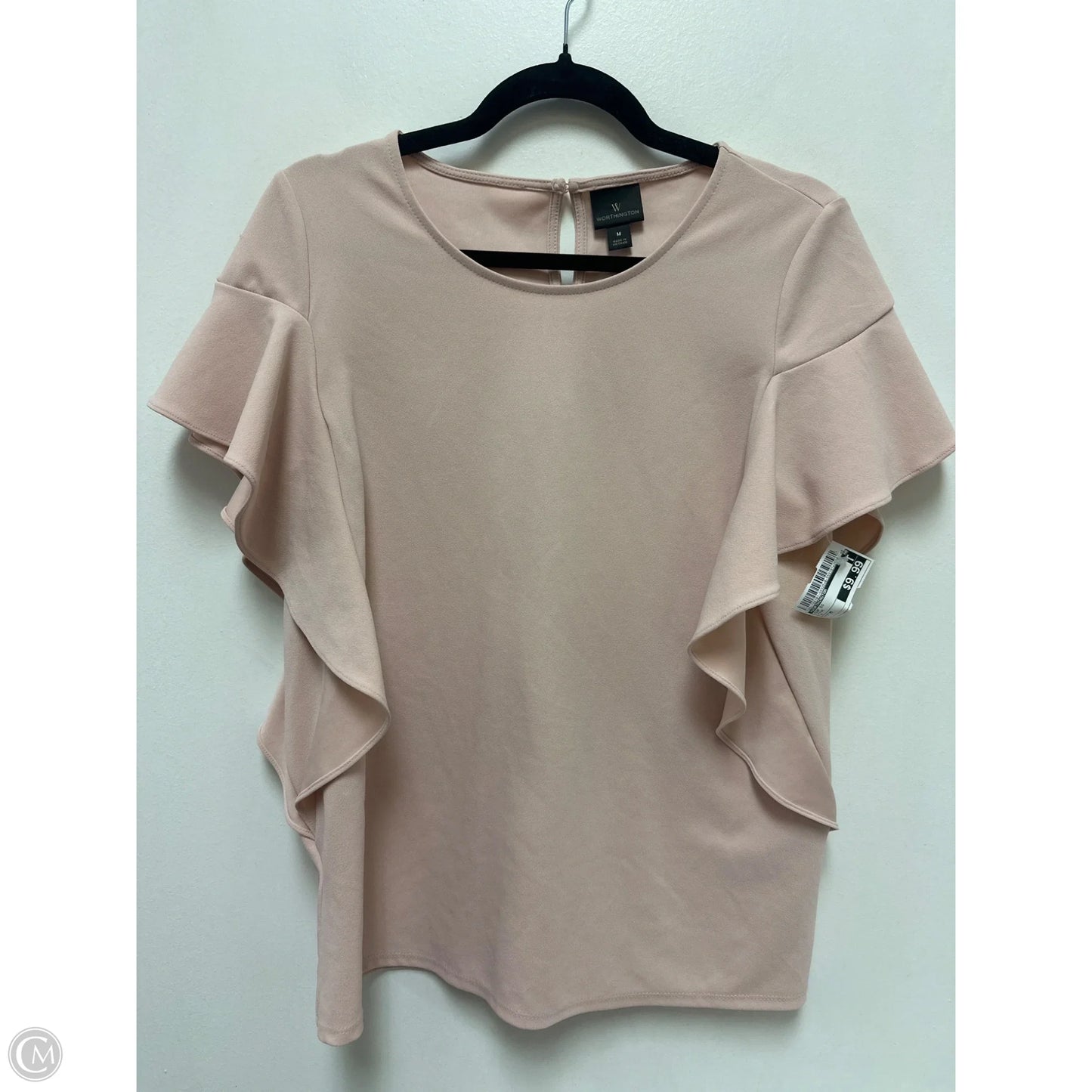 Top Short Sleeve By Worthington In Pink, Size: M