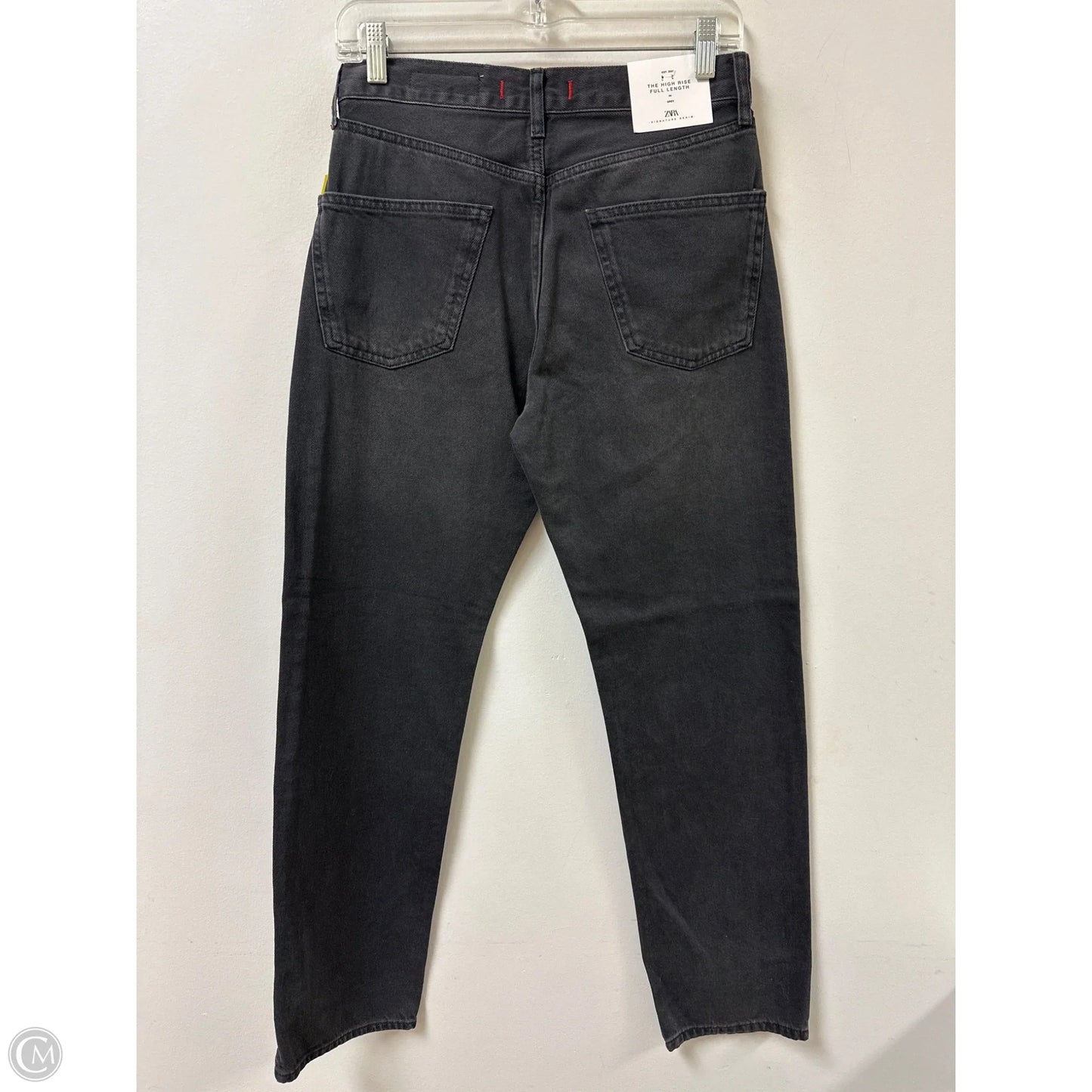 Jeans Boyfriend By Zara In Black Denim, Size: 4