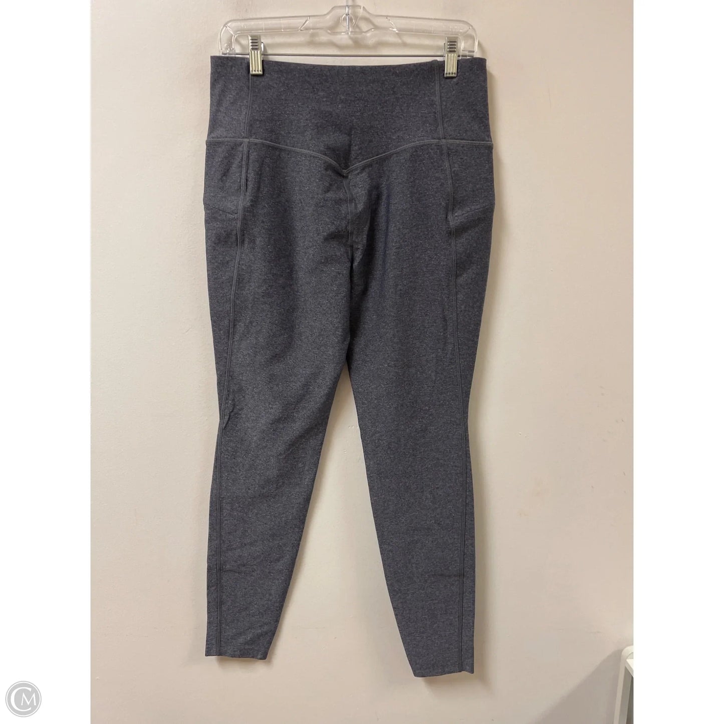 Athletic Leggings By Eddie Bauer In Grey, Size: L