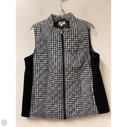 Vest Puffer & Quilted By Kim Rogers In Black, Size: L