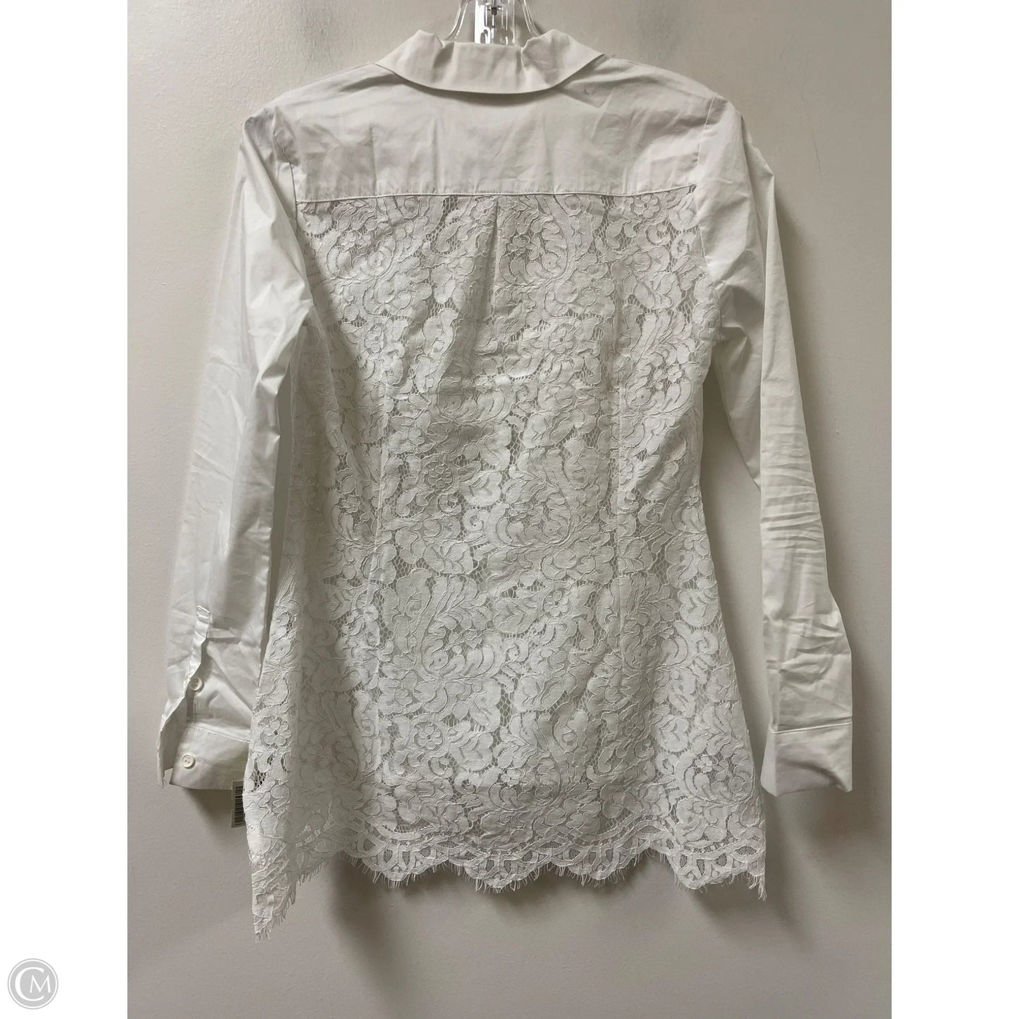 Top Long Sleeve By Venus In White, Size: Xs
