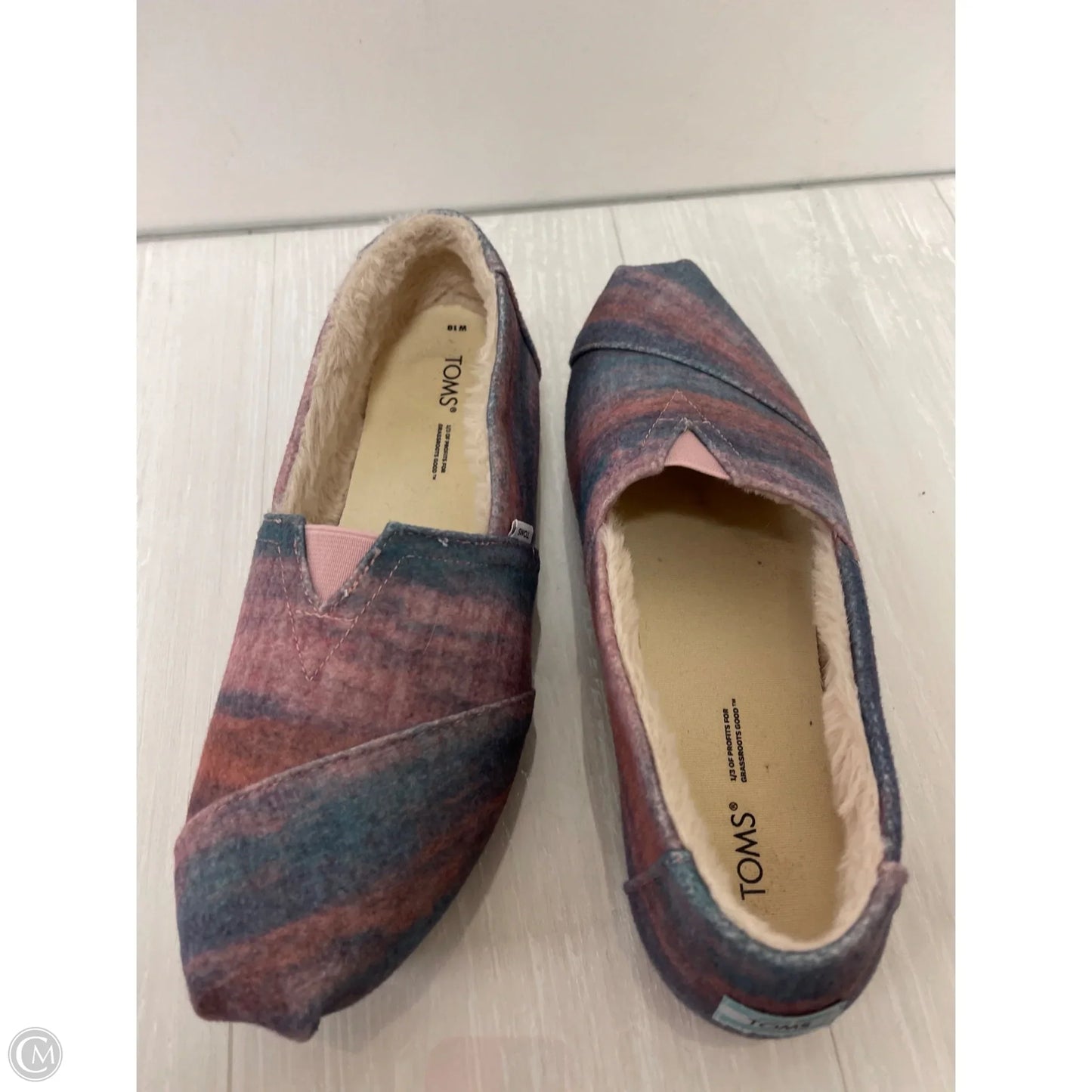 Shoes Flats By Toms In Multi-colored, Size: 10