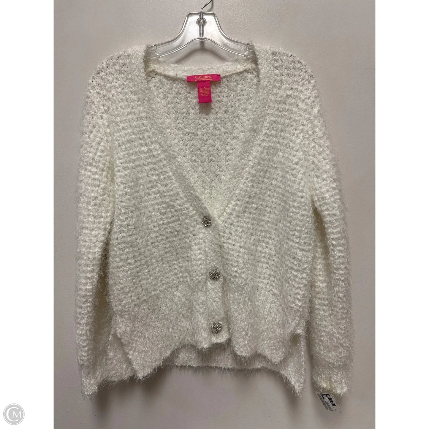 Sweater Cardigan By Catherine Malandrino In White, Size: M