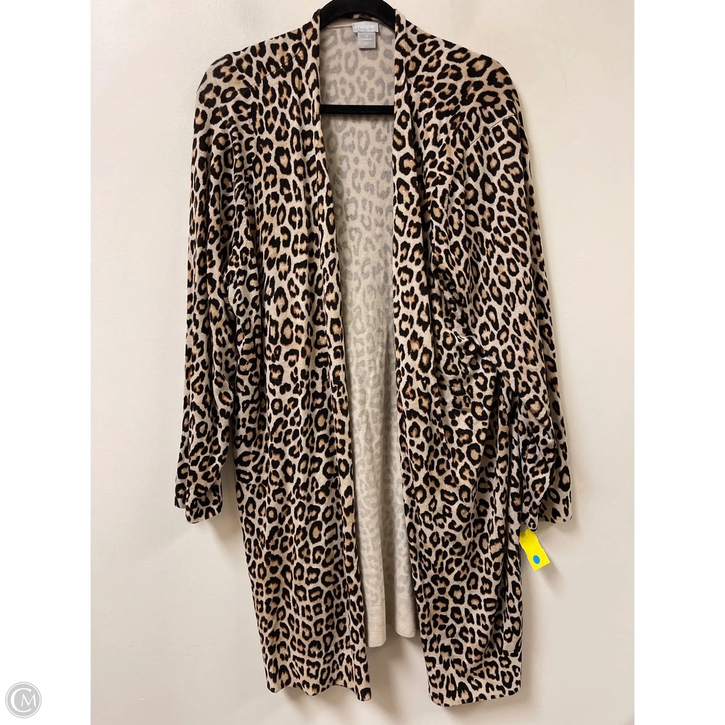 Cardigan By Chicos In Animal Print, Size: 2x