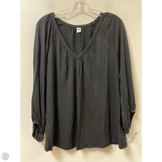 Top Long Sleeve By Old Navy In Black, Size: L