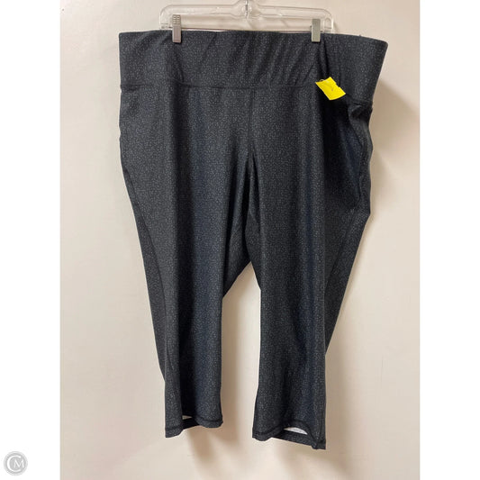 Athletic Capris By Livi Active In Grey, Size: 4x