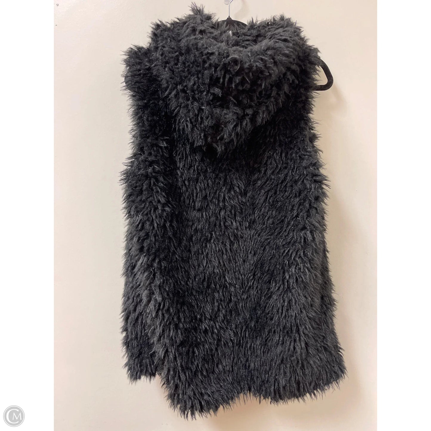 Vest Faux Fur & Sherpa By Clothes Mentor In Black, Size: Osfm