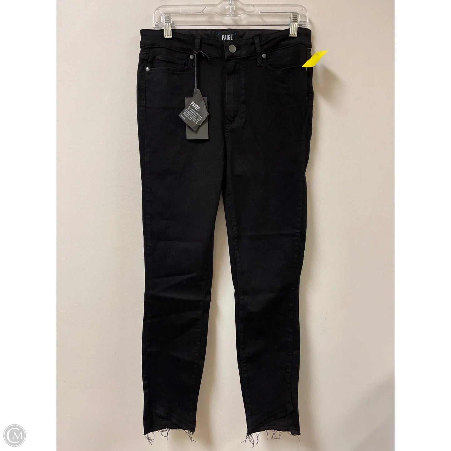 Jeans Skinny By Paige In Black, Size: 10
