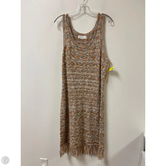 Dress Casual Maxi By Lucky Brand In Orange, Size: Xl