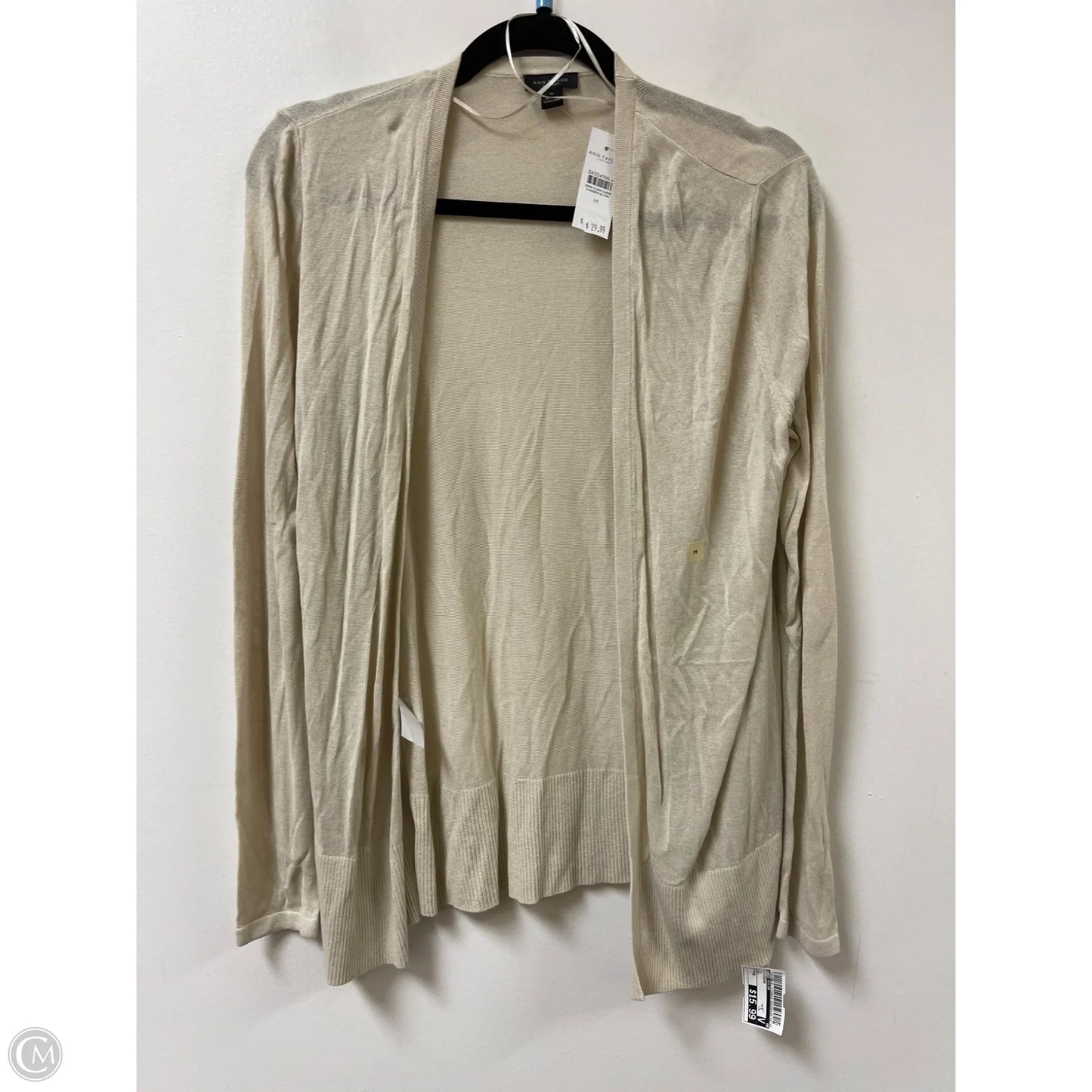 Cardigan By Ann Taylor In Tan, Size: M