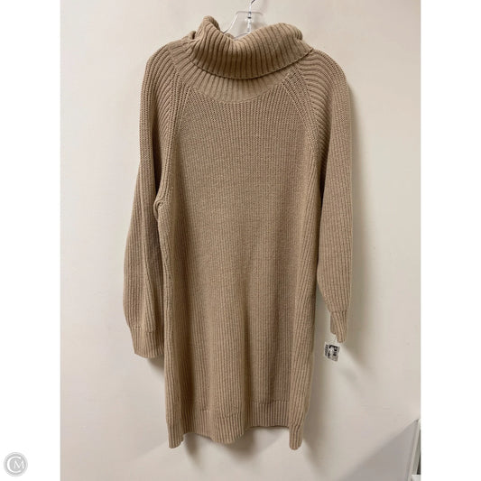Dress Casual Midi By Inc In Tan, Size: L