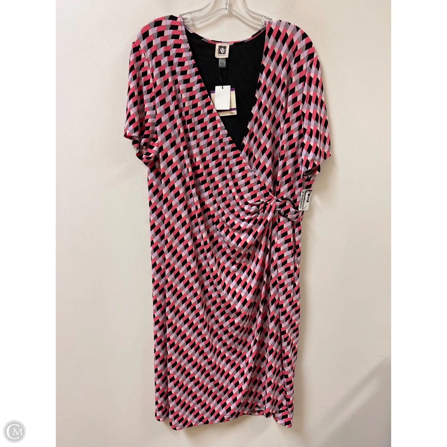 Dress Casual Short By Anne Klein In Pink, Size: 2x