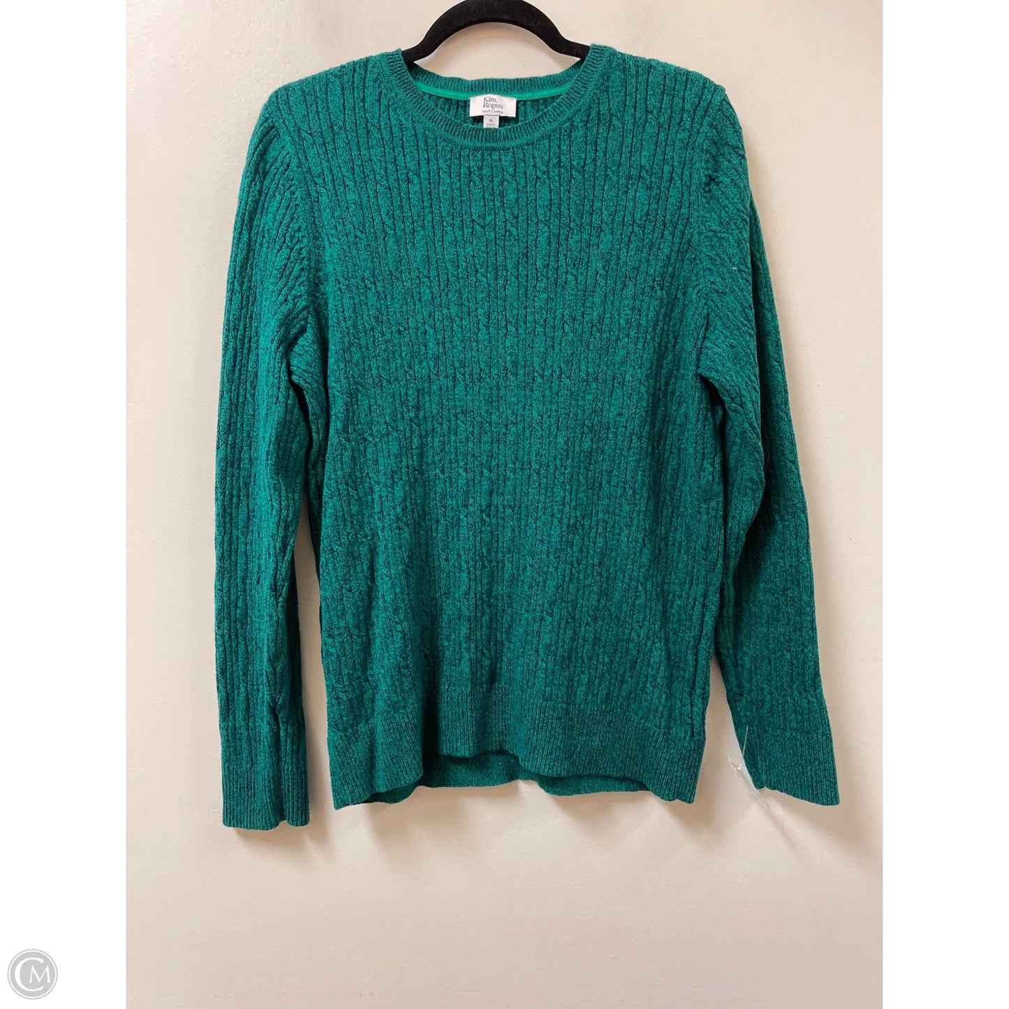 Sweater By Kim Rogers In Green, Size: Xl