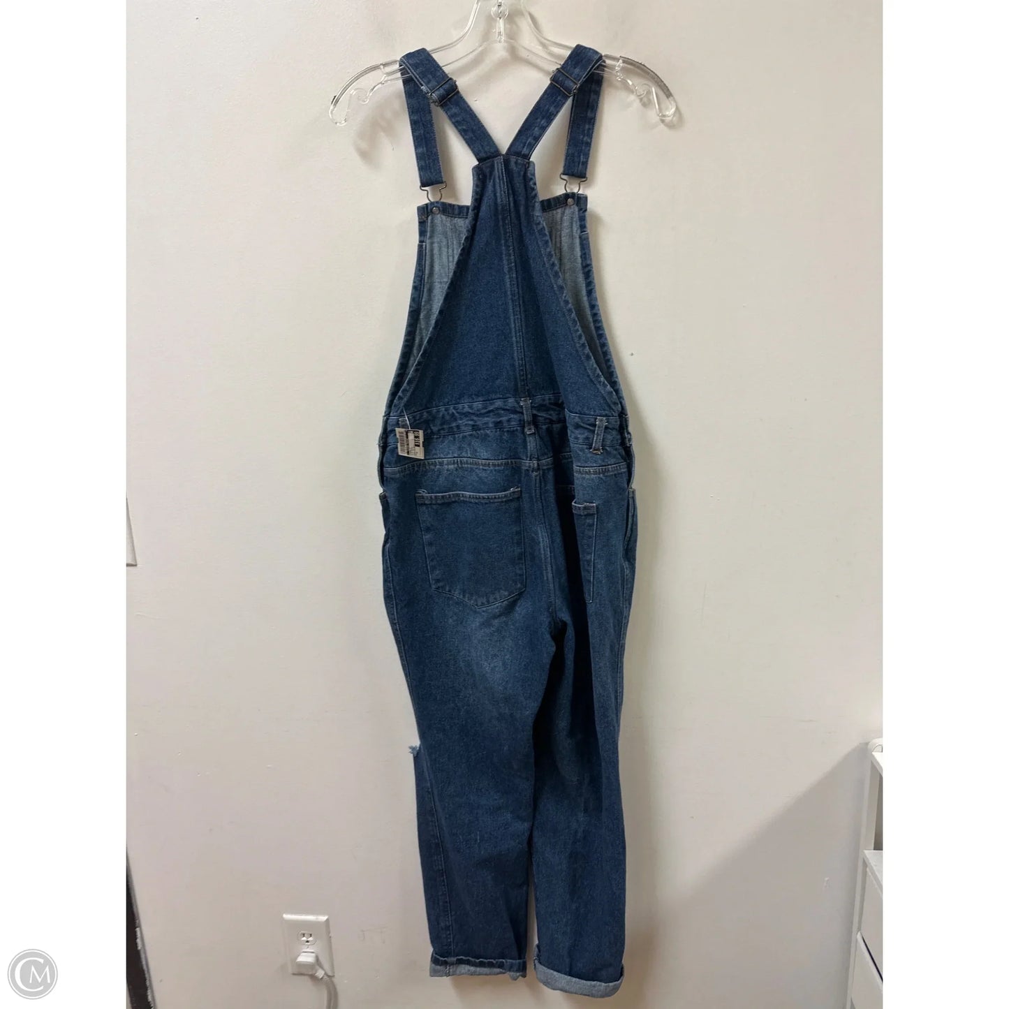 Overalls By Clothes Mentor In Blue Denim, Size: M