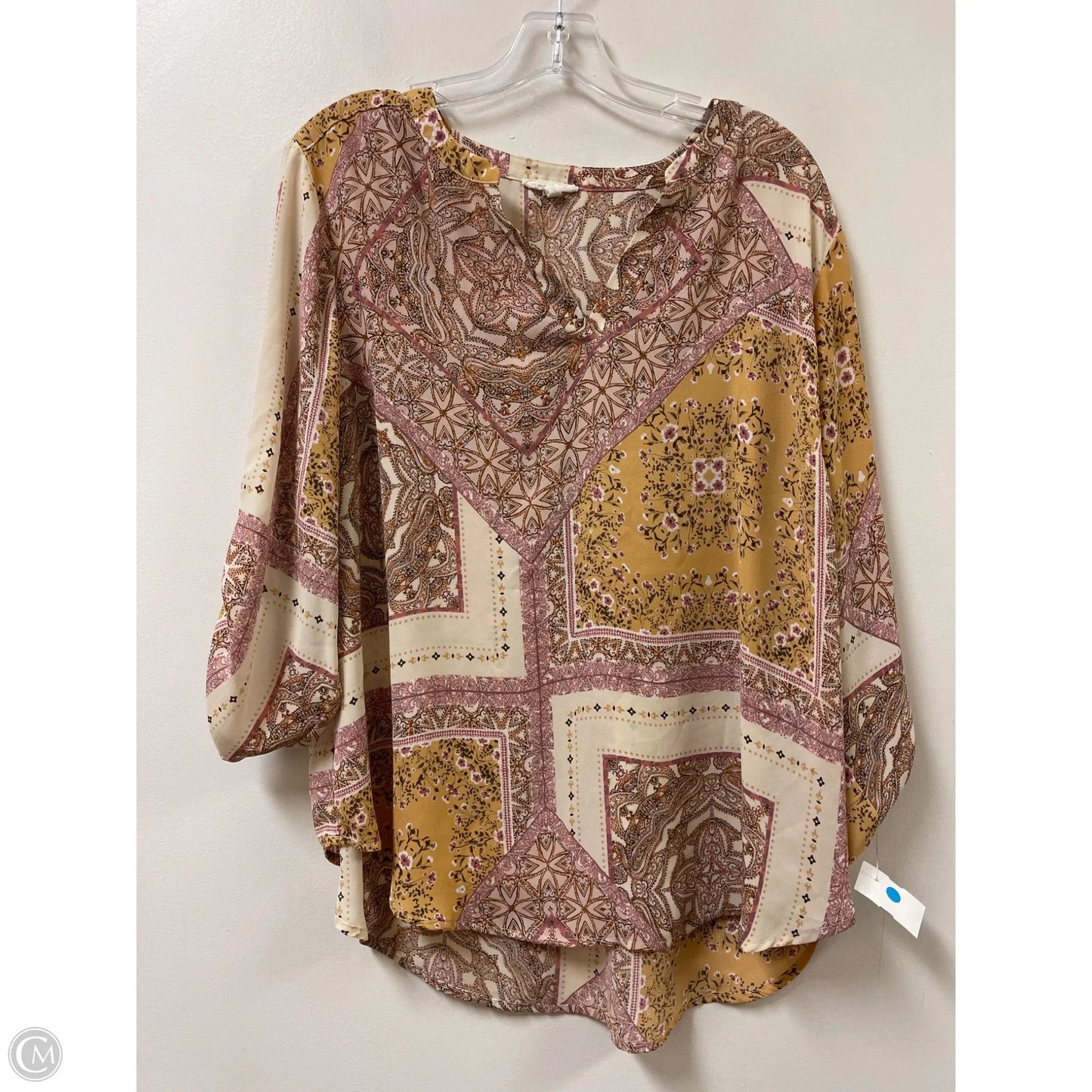 Top Long Sleeve By Maurices In Multi-colored, Size: 1x